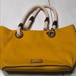 Michael Kors Yellow Canvas Tote